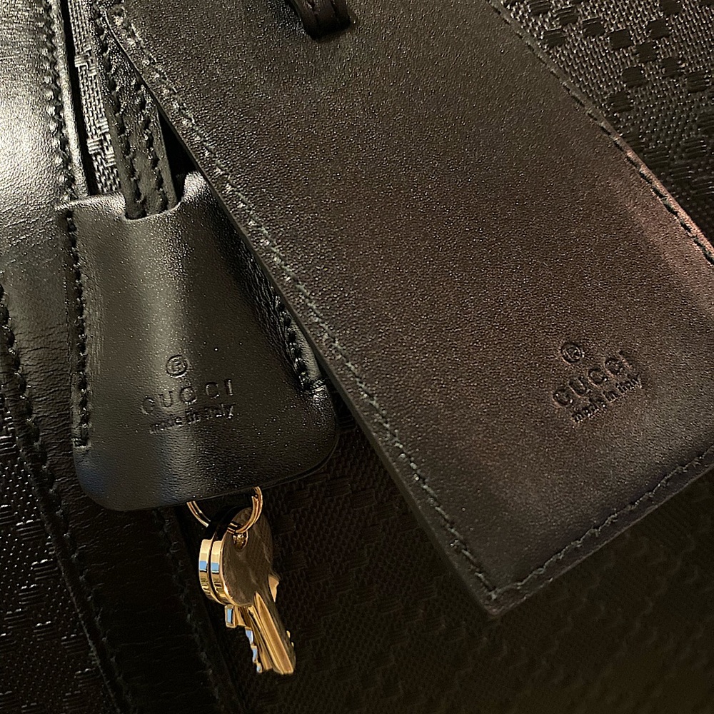 🔥Gucci Diamanté Leather Duffle - Picture 5 of 17